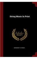 String Music in Print