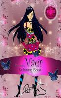 Princess Vaer Coloring Book for Teens and Girls