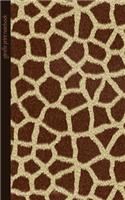 Giraffe Print Notebook: Gifts / Presents ( Giraffe Pattern / Skin - Small Ruled Softback Journal ) [ Animal Print Stationery / Accessories ]
