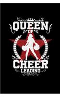 Queen of cheer leading: Cheerleader - 6x9 - lined - ruled paper - notebook - notes