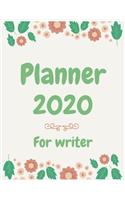 Planner 2020 for Writer