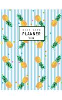 Best Life Partner 2020: Cute Pineapple Blue 2020 Custom Design Planner Journal Notebook Organizer Gift - Daily Weekly Monthly Activities Calendars Notes To Do Lists - 8.5 x