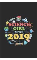 Science Girl Since 2019: Graph Paper Notebook - Scientist, Student And Teacher Gift Idea