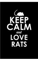 Keep calm and love rats: 110 Game Sheets - 660 Tic-Tac-Toe Blank Games - Soft Cover Book for Kids for Traveling & Summer Vacations - Mini Game - Clever Kids - 110 Lined page