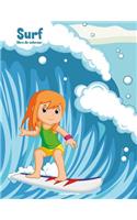 Surf libro de colorear 1: (1 Surf)