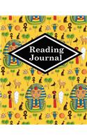 Reading Journal: Book Reading Notebook, Reading Log, Portable Book Reading Planner, Summary Reading Log, Cute Ancient Egypt Pyramids Cover(Reading Journals)