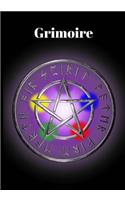Grimoire: Magic Book of Shadows Blank Spell Book. Notebook/Journal for Spellcasting, New Age, Ritual Grimoire for Wiccans, Witche/Druids 7 X 10 and 200 Pages 