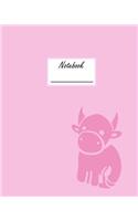 Notebook: Composition Book Journal with Pink Taurus Cover(2 Pink Zodiac Sign Notebook)