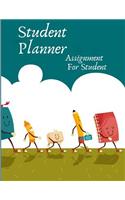 Student Planner Assignment for Student: Academic Year Lesson Plan and Record Book . Weekly and Monthly Student Planner. with Blank Calendar