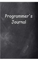 Programmer's Journal Chalkboard Design: (Notebook, Diary, Blank Book)