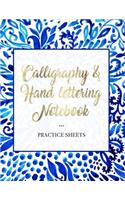 Calligraphy & Hand Lettering Notebook Practice Sheets: 120 Dash Lined Pages for Hand Lettering and Calligraphy Designs(2 Hand Lettering for Fun)