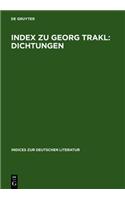 Index Zu Georg Trakl: Dichtungen
