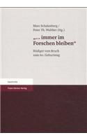 ... Immer Im Forschen Bleiben!