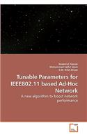 Tunable Parameters for IEEE802.11 based Ad-Hoc Network