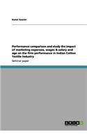 Performance comparison and study the impact of marketing expenses, wages & salary and age on the firm performance in Indian Cotton Textile Industry
