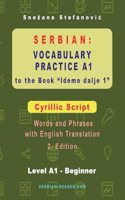 Serbian Vocabulary Practice A1 to the Book 'Idemo dalje 1' - Cyrillic Script