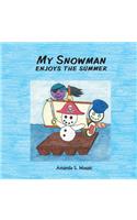 My Snowman enjoys the summer