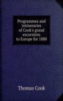 PROGRAMMES AND INTINERARIES OF COOKS GR