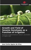 Growth and Yield of Sesame Genotypes as a Function of Irrigation