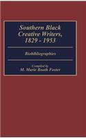 Southern Black Creative Writers, 1829-1953