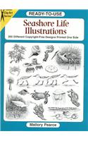 Ready-To-Use Seashore Life Illustrations: 230 Different Copyright-Free Designs Printed One Side