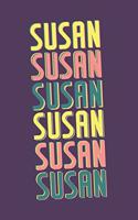 Susan Journal: Lined Journal / Notebook - Personalized Name Susan Gift - Vintage Typography - 120 Pages For Writing And Note Taking