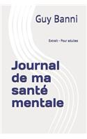 Journal de ma santé mentale