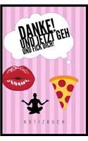 Danke, Jetzt Geh Und F*ck Dich!: A5 Punkteraster Notizbuch - Geschenk für Erwachsene - Planer - Tagebuch - Journal - Stressabbau