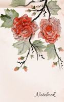 Notebook: Composition Notebook with Flowers - College Ruled Notebook - Cute Notebooks for Girls Teens Kids School