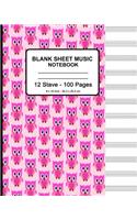 Blank Sheet Music Notebook