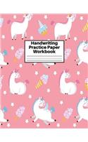Handwriting Practice Paper Workbook