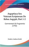 Aegyptiaca Seu Veterum Scriptorum de Rebus Aegypti, Part 1-2