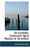 de Enuntiatis Concessivis Apud Plautum Et Terentium