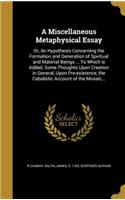 A Miscellaneous Metaphysical Essay