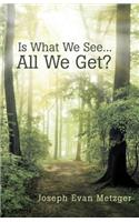 Is What We See... All We Get?