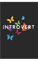 Introvert Notebook: Diary Journal 6x9 inches with 120 Lined Pages