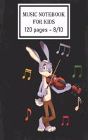 music notebook - wide staff