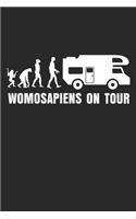 Womosapiens on Tour: Notizbuch/Tagebuch/Organizer/120 Linierte Seiten/ 6x9 Zoll