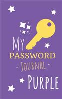 My Password Journal Purple