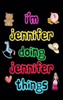 I'm Jennifer Doing Jennifer Things: 2020 Kids Planners for Girls Named Jennifer