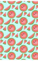 Bullet Journal: Cute Watermelon Notebook, Dotted Grid, (5.5 x 8.5)