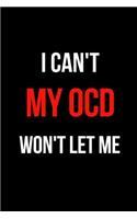 I Can't My Ocd Won't Let Me