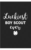 Luckiest Boy Scout Ever: A 6x9 Inch Matte Softcover Journal Notebook with 120 Blank Lined Pages and a Funny Irish Family Heritage Cover Slogan
