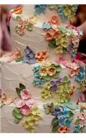 Wedding Cake with Many Colored Flower Petals Journal: Take Notes, Write Down Memories in this 150 Page Lined Journal