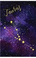 Journal Notebook Zodiac Sign Taurus Constellation