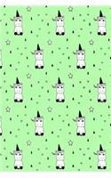 Bullet Journal Notebook Cute Little Unicorns Pattern 3: 112 Page Numbered Graph Style Grid Bullet Journal with Index Pages and Key Pages in Portable 6 X 9 Size.