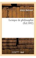 Lexique de Philosophie (Éd.1892)