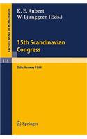 Proceedings of the 15th Scandinavian Congress Oslo 1968