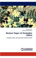 Review Paper of Acalypha Indica