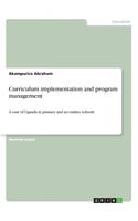 Curriculum implementation and program management